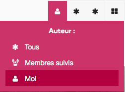 Menu de tri